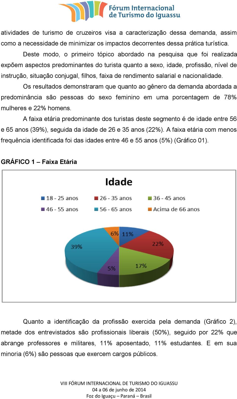 rendimento salarial e nacionalidade. Os resultados demonstraram que quanto ao gênero da demanda abordada a predominância são pessoas do sexo feminino em uma porcentagem de 78% mulheres e 22% homens.