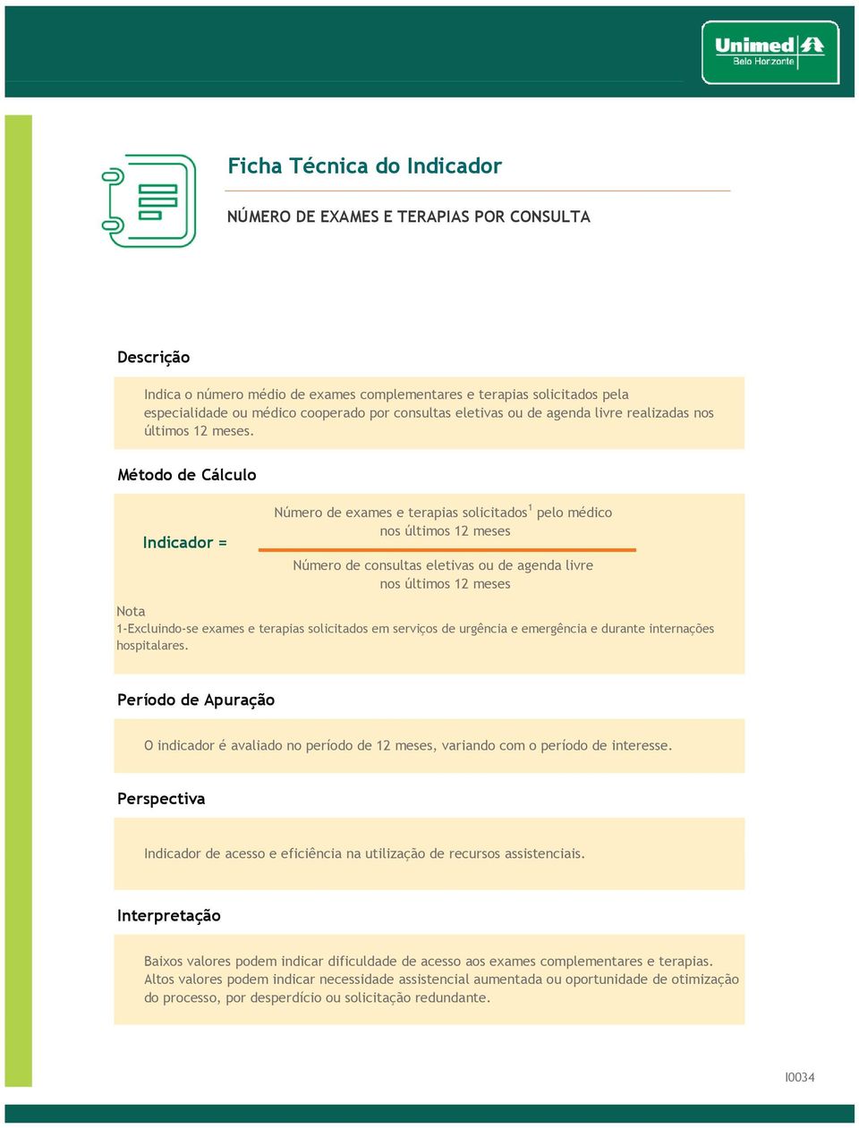 Número de exames e terapias solicitados 1 pelo médico nos últimos 12 meses Número de consultas eletivas ou de agenda livre nos últimos 12 meses 1-Excluindo-se exames e terapias solicitados em