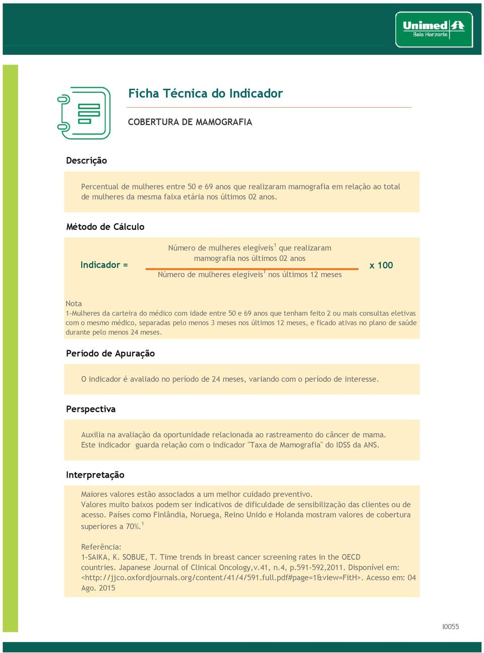 que tenham feito 2 ou mais consultas eletivas com o mesmo médico, separadas pelo menos 3 meses nos últimos 12 meses, e ficado ativas no plano de saúde durante pelo menos 24 meses.