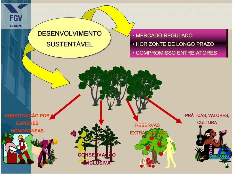 SUBSTITUIÇÃO POR ESPÉCIES HOMOGENEAS RESERVAS