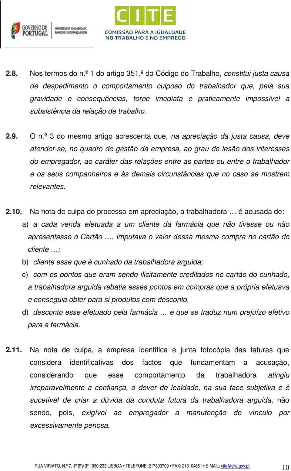 da relação de trabalho. 2.9. O n.