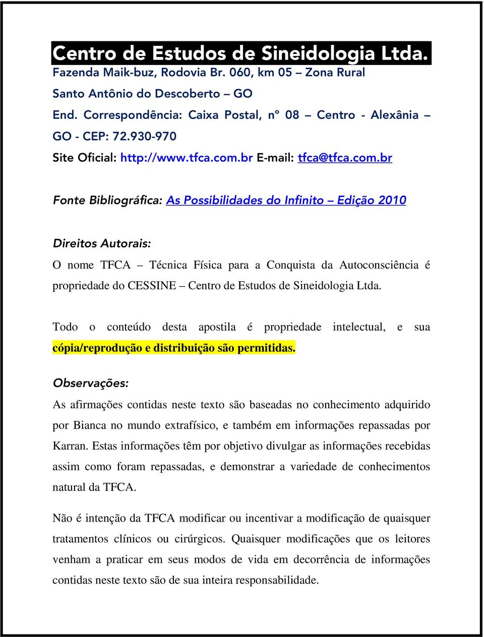 br E-mail: tfca@tfca.com.