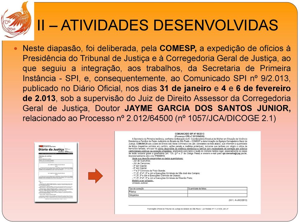 Comunicado SPI nº 9/2.013, publicado no Diário Oficial, nos dias 31 de janeiro e 4 e 6 de fevereiro de 2.