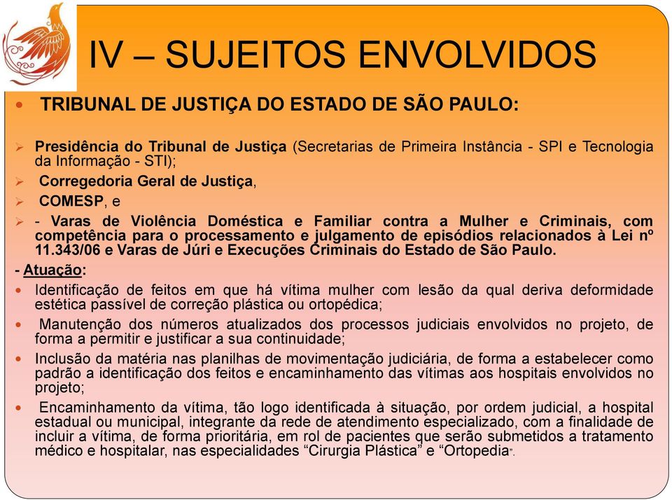 343/06 e Varas de Júri e Execuções Criminais do Estado de São Paulo.