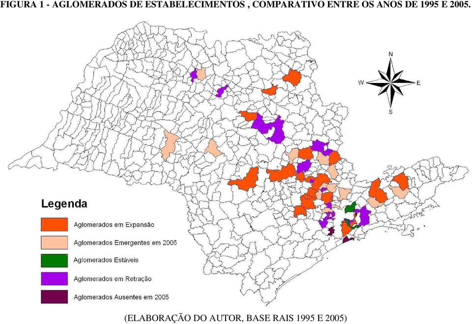 ENTRE OS ANOS DE 1995 E 2005.