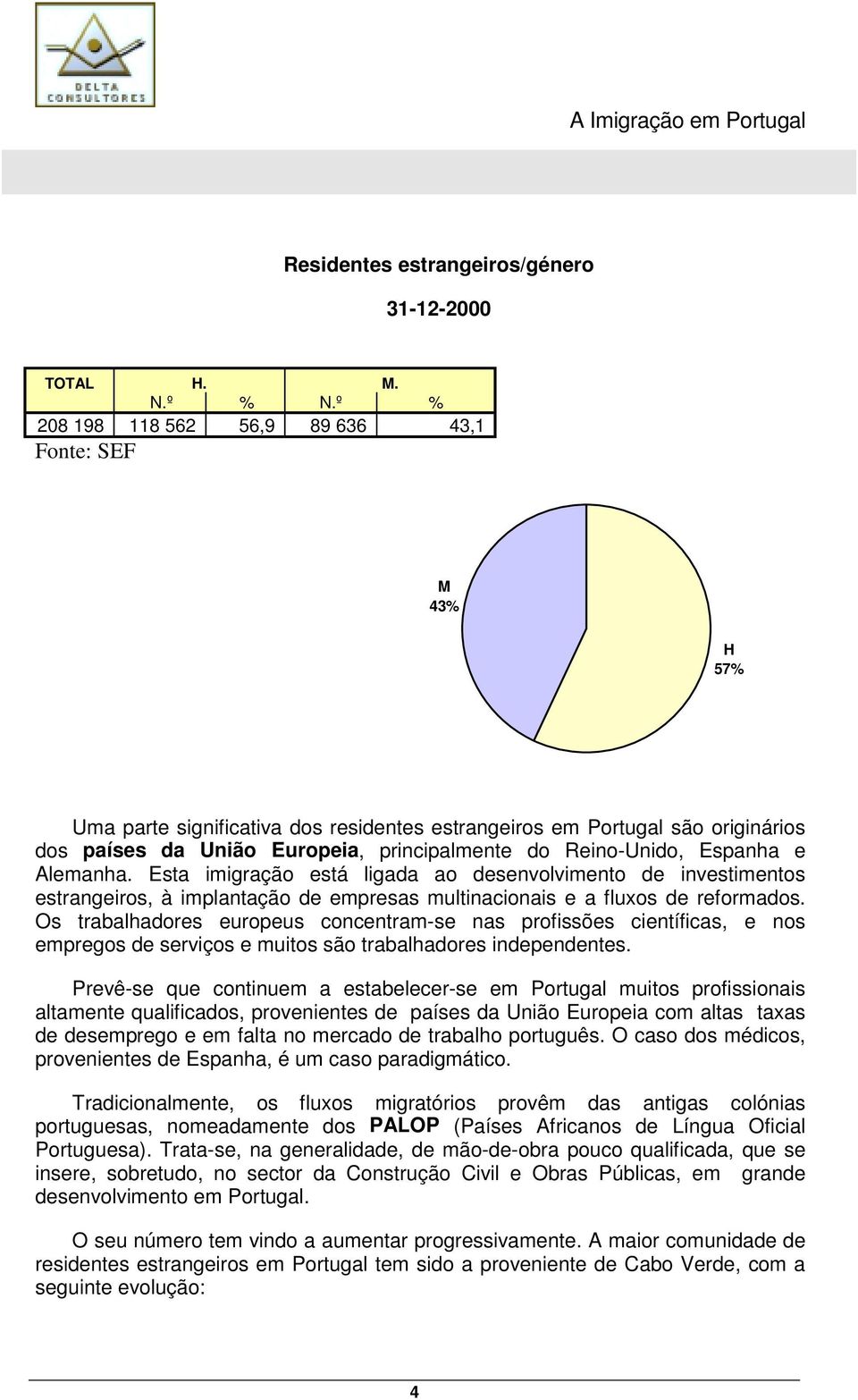 Reino-Unido, Espanha e Alemanha. Esta imigração está ligada ao desenvolvimento de investimentos estrangeiros, à implantação de empresas multinacionais e a fluxos de reformados.