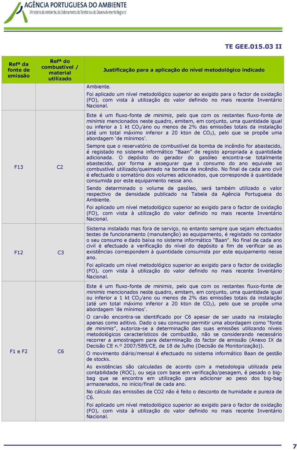 recente Inventário Nacional.