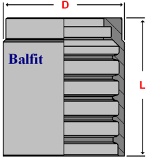 Terminais Balfit para Mangueira apas NON SKIVE Balfit SAE 100R17 / DIN EN 857 1S capa de aço carbono tipo non-skive para prensar em hidráulica 20.