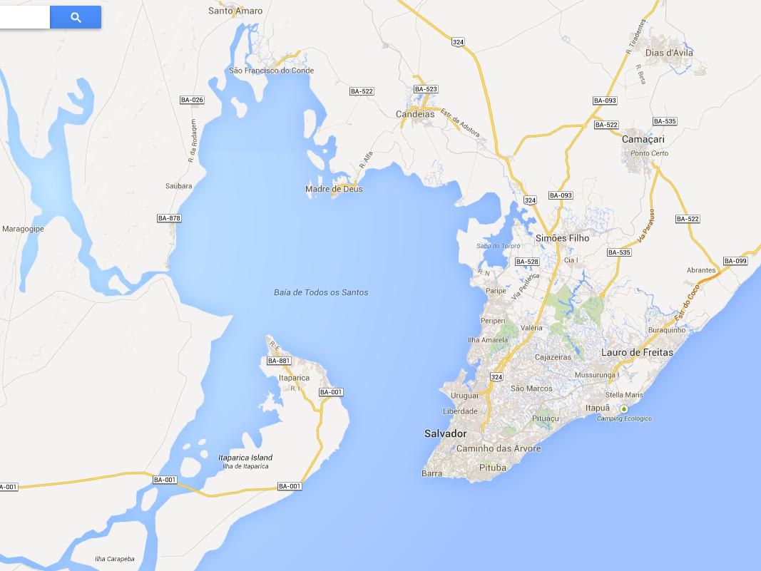 Mas a economia regional está muito concentrada na parte Norte da Baía de Todos os Santos (na Região Metropolitana de Salvador) RLAN Polos industriais