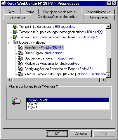 3 Operação com o Windows NT 4.0 NOTA: Você também pode consultar a Ajuda para obter explicações sobre essas configurações. Consulte Como usar a Ajuda na página 29.