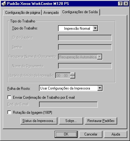 3 Operação com o Windows NT 4.0 Alimentação pela bandeja manual - Insere o papel pela bandeja manual.