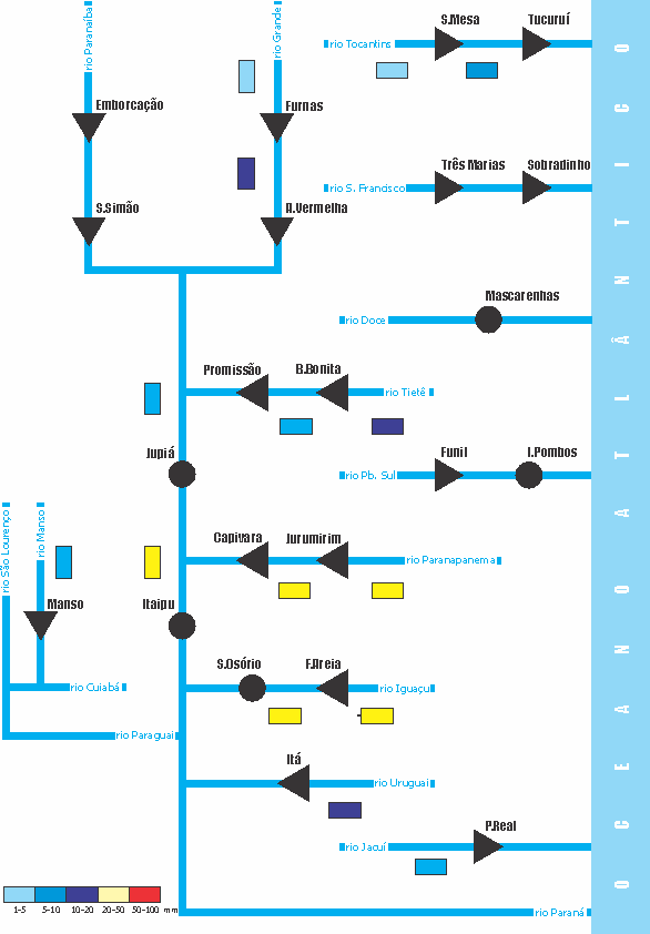 Figura 4-1: Previsão da Distribuição Espacial da Precipitação no período de 11/04/15 a 17/04/15