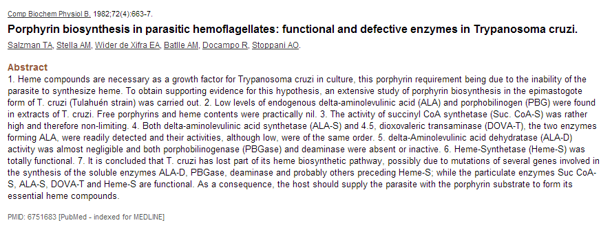 Dependência metabólica: perda de função gênica ou de genes (conjuntos ou vias inteiras) Trypanosoma