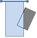 5. A figura mostra um retângulo atrás de uma cortina. Qual é a forma da parte escondida pela cortina? (A) Um triângulo (B) Um quadrado (C) Um hexágono (D) Um círculo (E) Um retângulo 5.