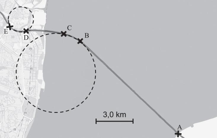 11.º ano 1. Os alunos abandonaram uma esfera, de massa m, no ponto A e verificaram que ela atingia o solo no ponto C.