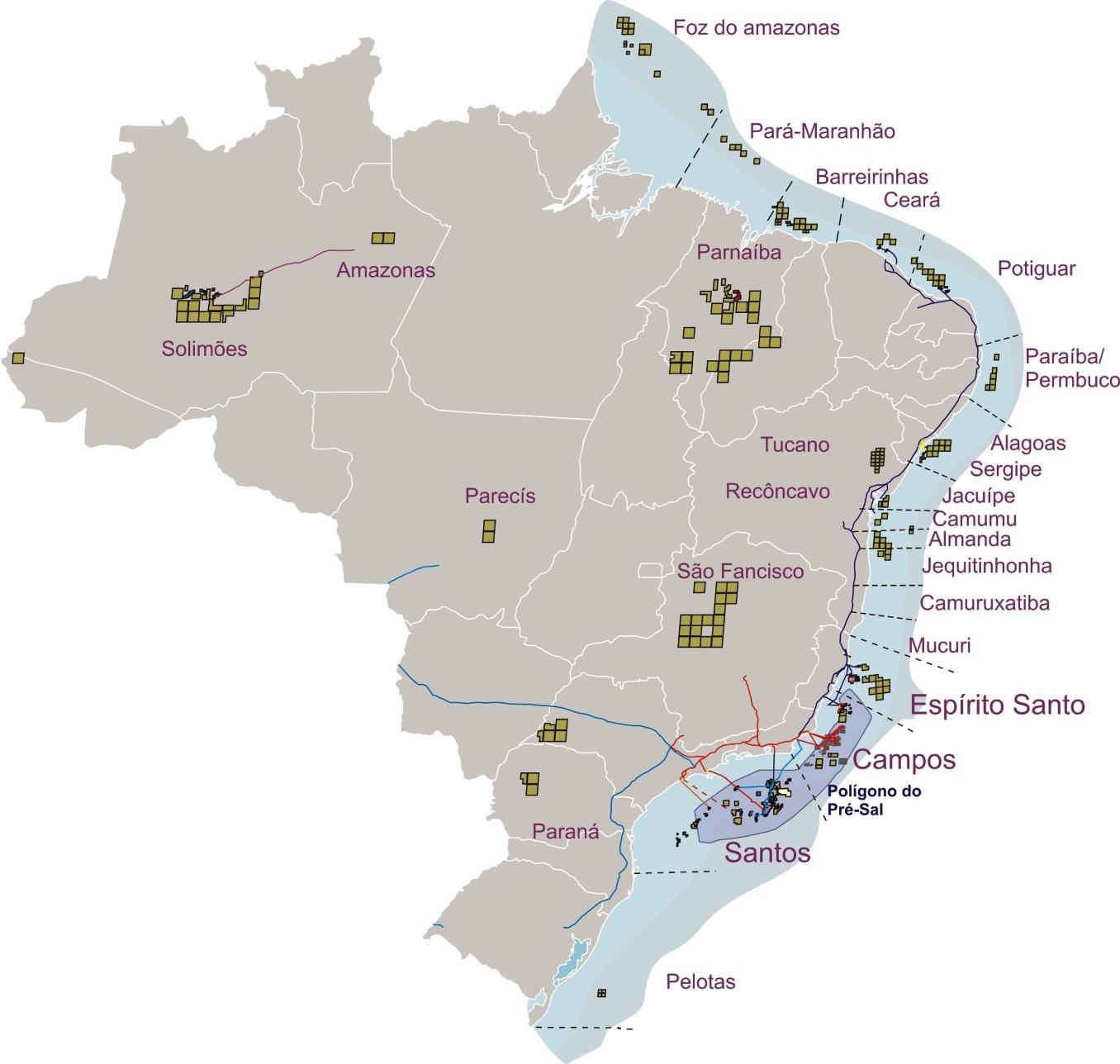 Sergipe (SE) Planejado 2020 Capacidade: 14 MMm³/d Gasoduto Bolívia-Brasil (Gasbol) Existentes Planejados Rio Grande
