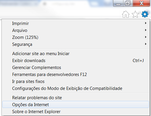 4. Configurar proxy no Internet Explorer 4.1.