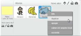 Agora você já pode brincar, faça um teste novamente! Veja que desta forma fica muito fácil de o Macaco encontrar as Bananas, não é? O que você acha de colocarmos alguns obstáculos para o Macaco?