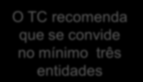 Procedimento em que a entidade adjudicante convida diretamente uma ou várias entidades à sua escolha a apresentar proposta, podendo com elas negociar aspetos da execução do contrato