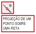 7.3. ÍNDICE 67 49. 50. Constrói o pé da perpendicular Constrói o ponto simétrico em relação dados uma reta e um ponto. à circunferência dada. 51. 52.