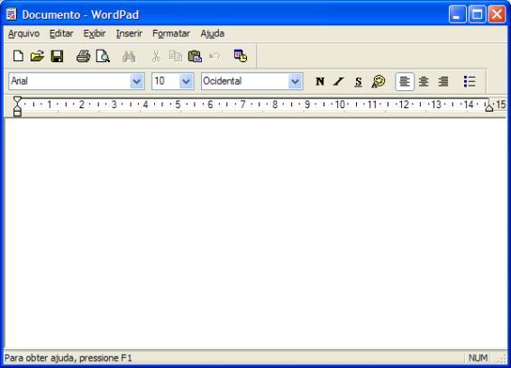Fig. 12 WordPad Lixeira do Windows A Lixeira é uma pasta especial do Windows e ela se encontra na Área de trabalho, como já