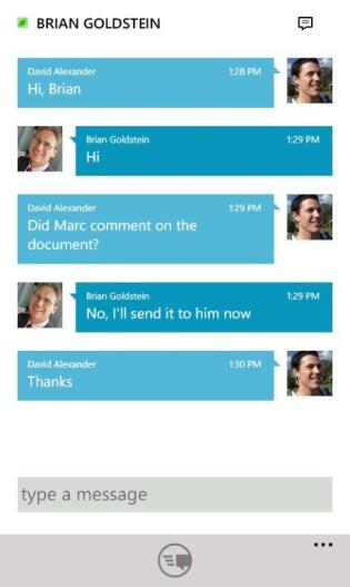 Moderno Intuitivo O Skype for Business é familiar e