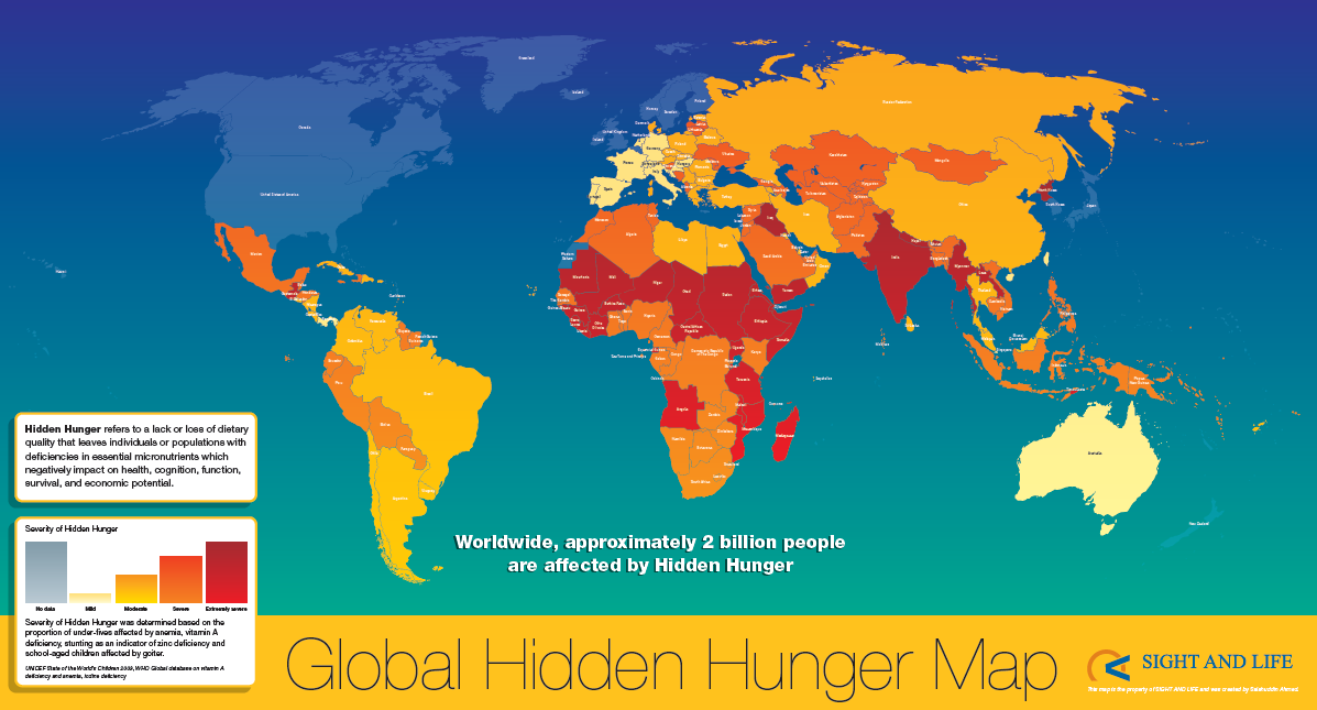 A Fome Oculta=Deficiências de Micronutrientes No mundo,