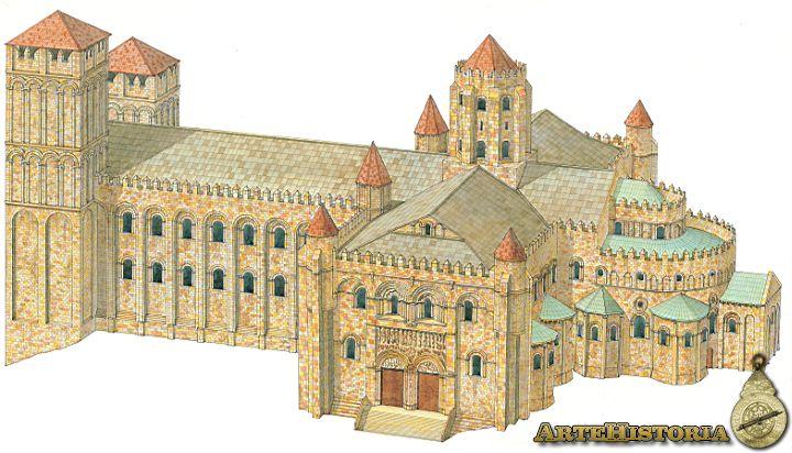 OS MONUMENTOS DA IDADE MEDIA A ARTE ROMÁNICA Desenvolveuse durante os séculos X,XI e parte do XII, Nesta época construíronse igrexas, mosteiros e catedrais.