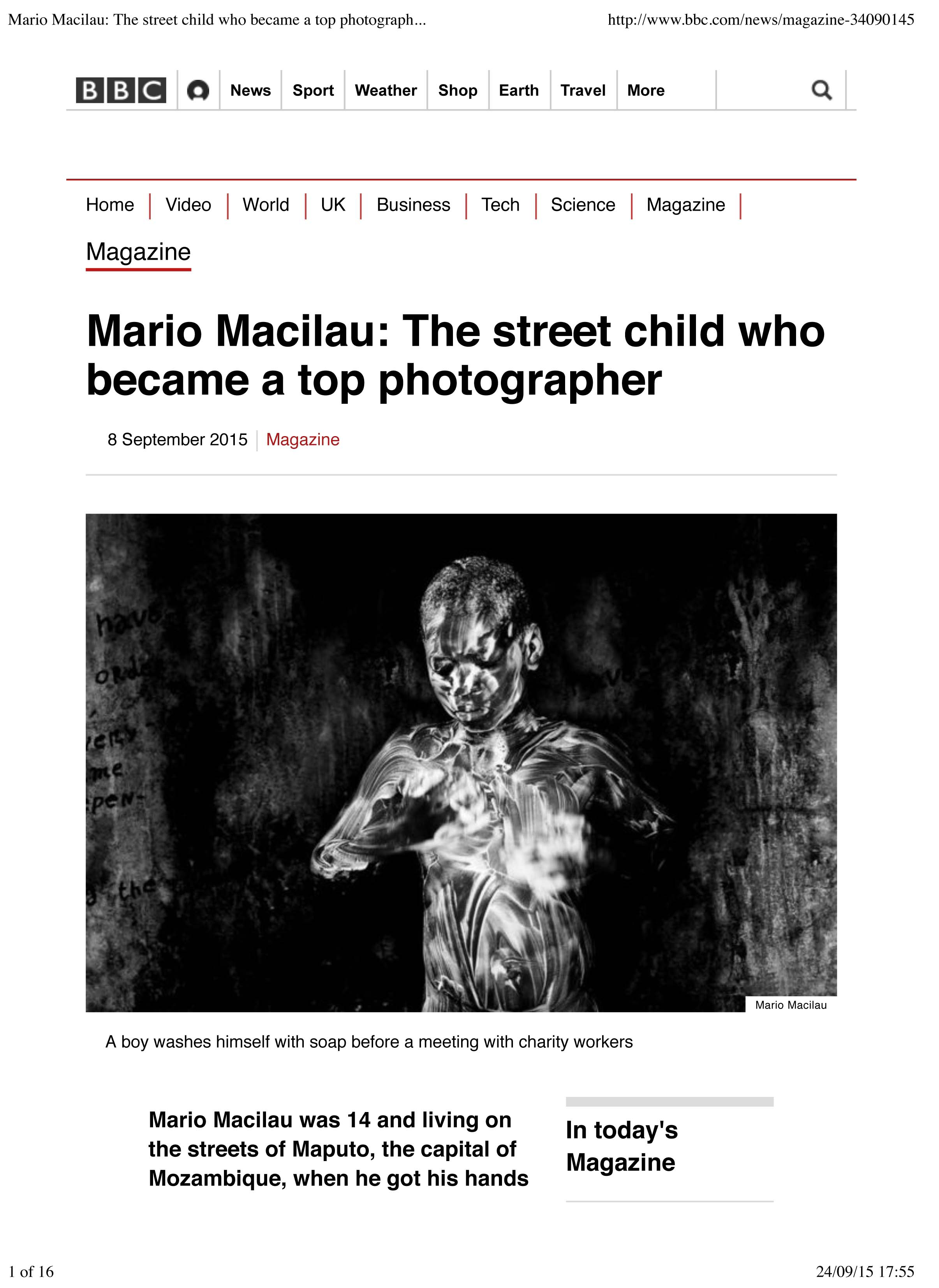 William Kremer: Mario Macilau: The street child who became a top