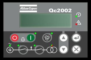 4 Controlador QC2002 O controlador é o cérebro do gerador, a Atlas Copco utiliza tecnologia de ponta em sua linha de controladores, o QC2002 é responsável pelo monitoramento e execução de todas as