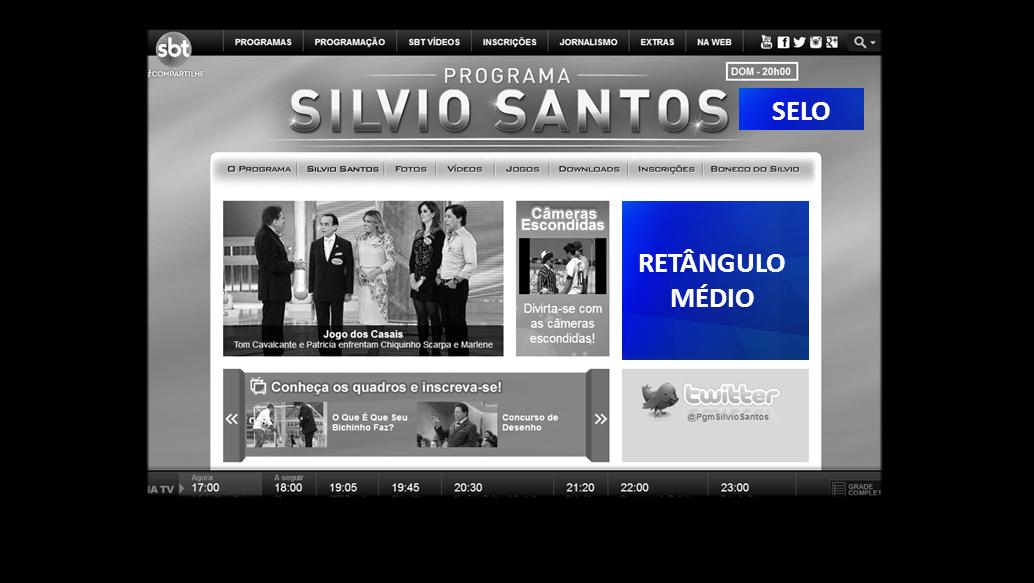 UNIVERSO DIGITAL SBT PROGRAMA SILVIO SANTOS NÚMEROS DE AUDIÊNCIA 450 mil páginas vistas 104 mil Visitantes