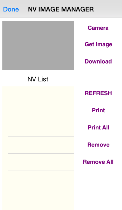 4) Refresh (Atualizar): - Leia a memória alocada nas áreas de NV da impressora. 5) Print (Imprimir): - Imprima a partir da memória selecionada.