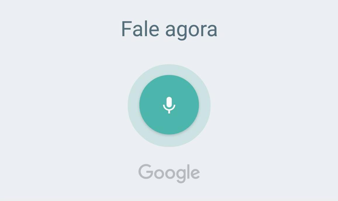 Após a conexão via Bluetooth, o usuário poderá enviar comandos de voz, para isto, é