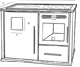 Fig. 8 - Esquema de montagem para aquecimento das águas sanitárias através de Serpentina ou caldeira de chaminé (Com Cilindro/ Termo acumulador).