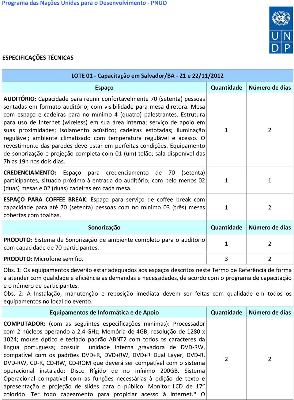 Estrutura para uso de Internet (wireless) em sua área interna; serviço de apoio em suas proximidades; isolamento acústico; cadeiras estofadas; iluminação regulável; ambiente climatizado com