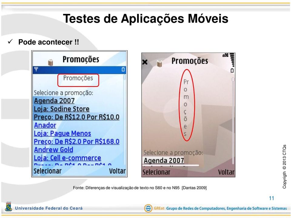 Fonte: Diferenças de