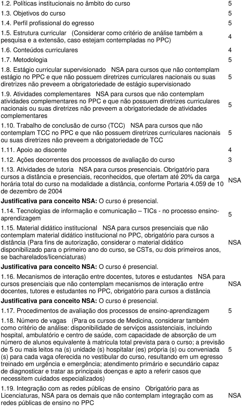 Estágio curricular supervisionado para cursos que não contemplam estágio no PPC e que não possuem diretrizes curriculares nacionais ou suas diretrizes não preveem a obrigatoriedade de estágio