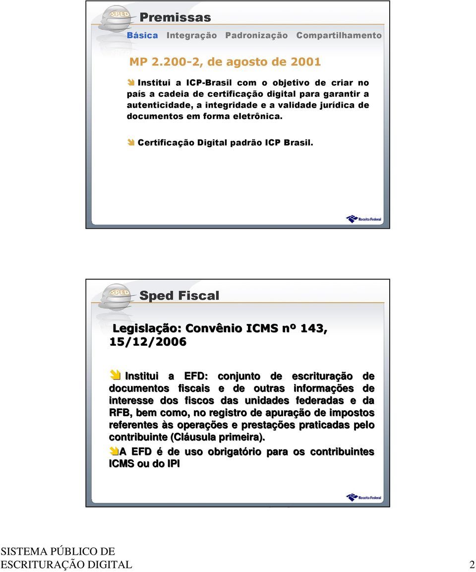 documentos em forma eletrônica. Certificação Digital padrão ICP Brasil.