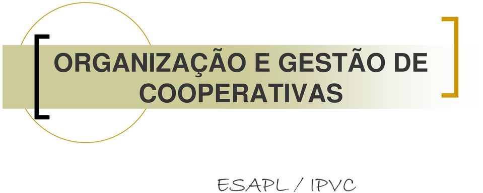 COOPERATIVAS