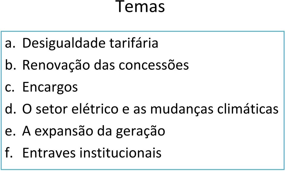 O setor elétrico e as mudanças climáticas