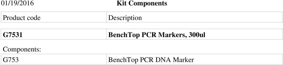 G753 Description BenchTop PCR