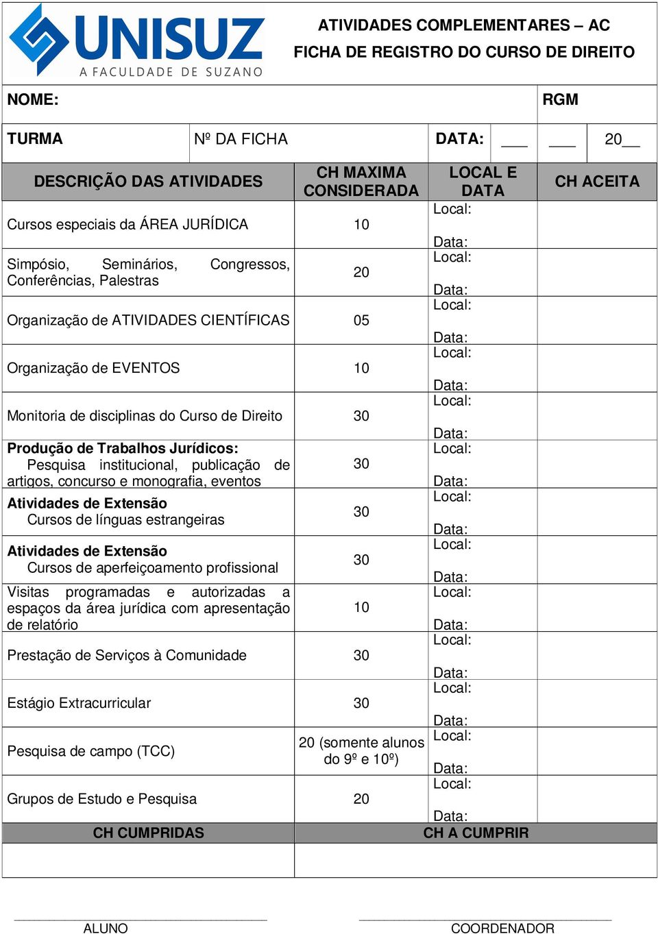 Pesquisa institucional, publicação de artigos, concurso e monografia, eventos Atividades de Extensão Cursos de línguas estrangeiras Atividades de Extensão Cursos de aperfeiçoamento profissional