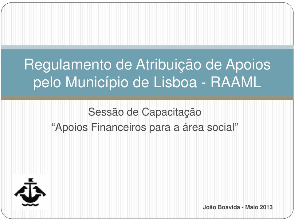 Capacitação Apoios Financeiros