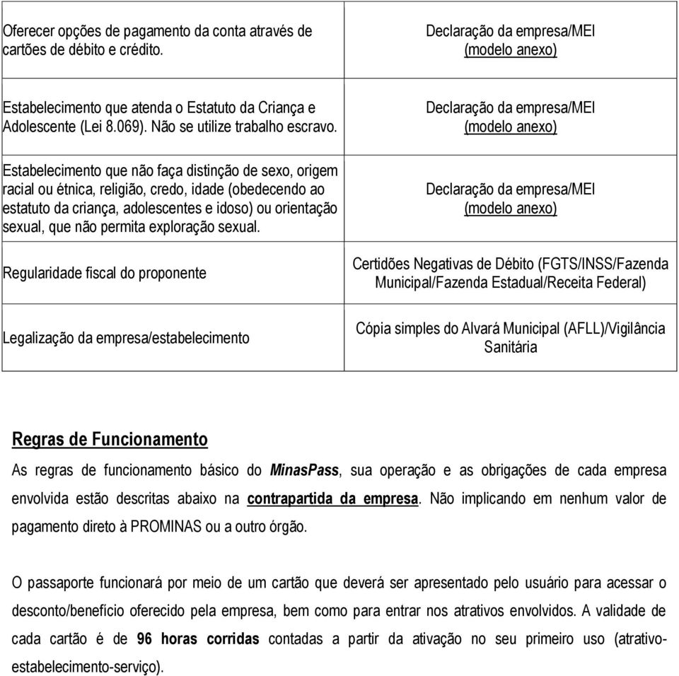 Estabelecimento que não faça distinção de sexo, origem racial ou étnica, religião, credo, idade (obedecendo ao estatuto da criança, adolescentes e idoso) ou orientação sexual, que não permita