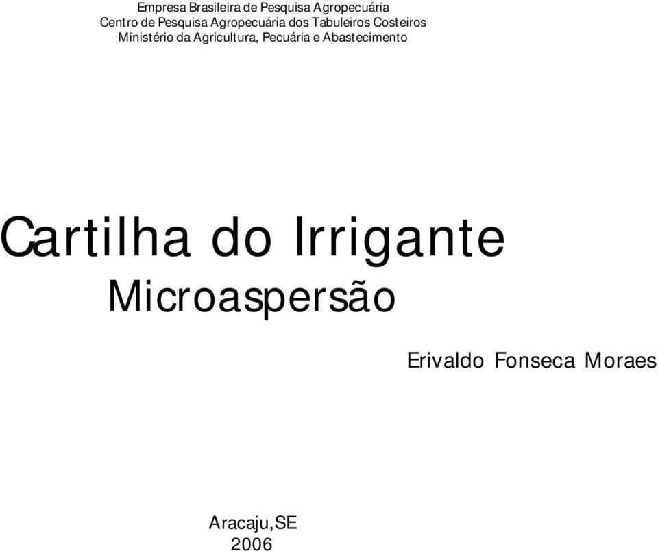 Ministério da Agricultura, Pecuária e Abastecimento