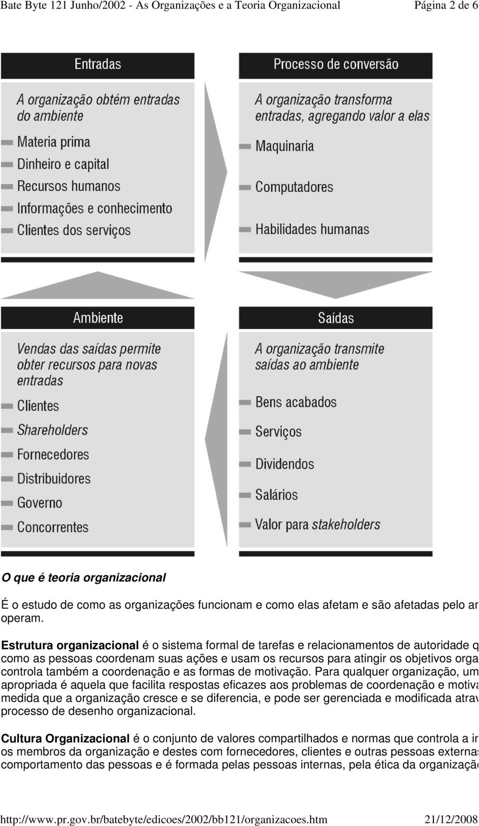 controla também a coordenação e as formas de motivação.