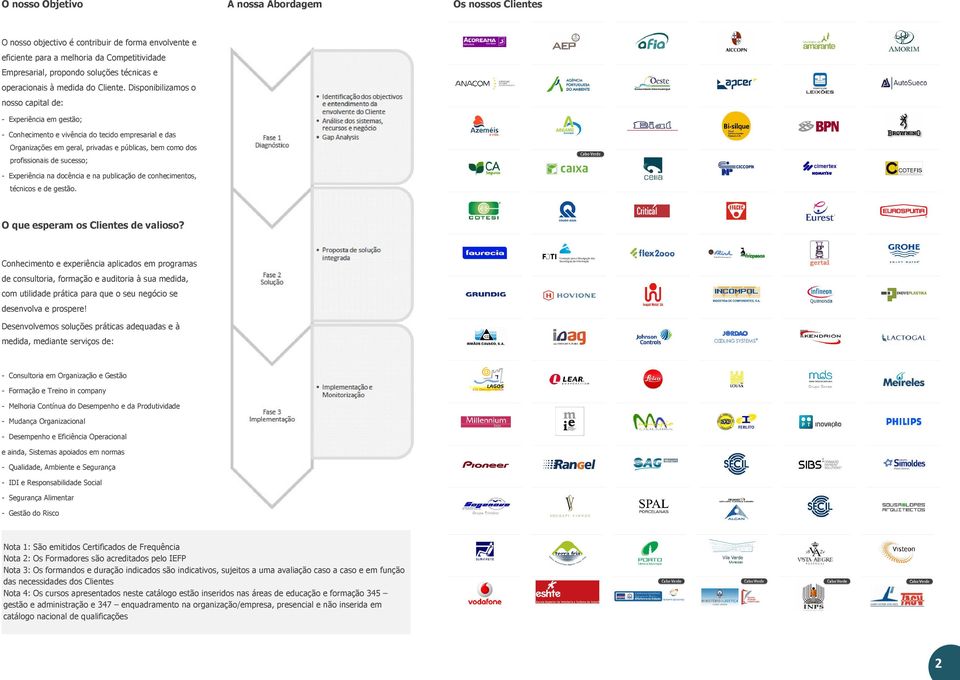 Disponibilizamos o nosso capital de: - Experiência em gestão; - Conhecimento e vivência do tecido empresarial e das Organizações em geral, privadas e públicas, bem como dos profissionais de sucesso;