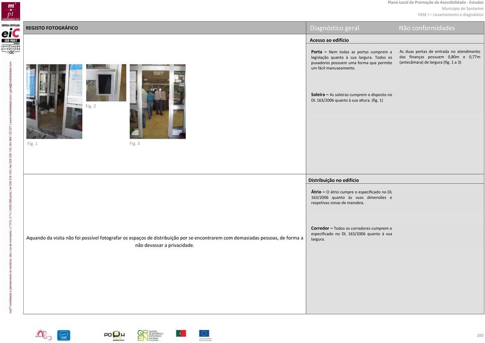 2 Soleira As soleiras cumprem o disposto no DL 163/2006 quanto à sua altura. (fig. 1) Fig. 1 Fig.