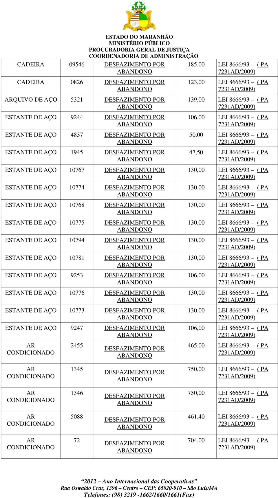 ESTANTE DE AÇO 9253 ESTANTE DE AÇO 10776 ESTANTE DE AÇO 10773 ESTANTE DE AÇO 9247 123,00 139,00 106,00 50,00 47,50