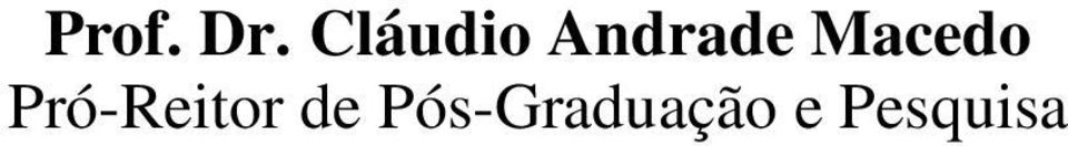Macedo Pró-Reitor